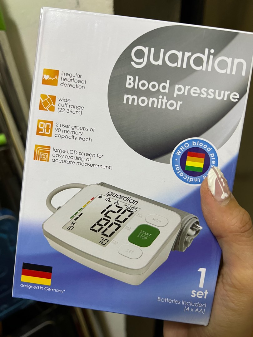 Brand New Guardian Blood Pressure Monitor, Health & Nutrition, Health Monitors & Weighing Scales