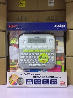 Brother PT-D210 Handheld P-Touch Labelling Machine Printer (PTouch D210 portable label maker )