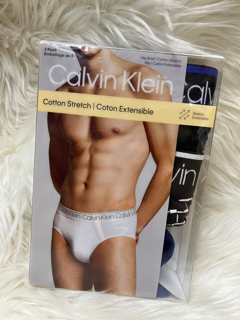 CALVIN KLEIN HIP BRIEF 3PACK, Men's Fashion, Bottoms, Underwear on