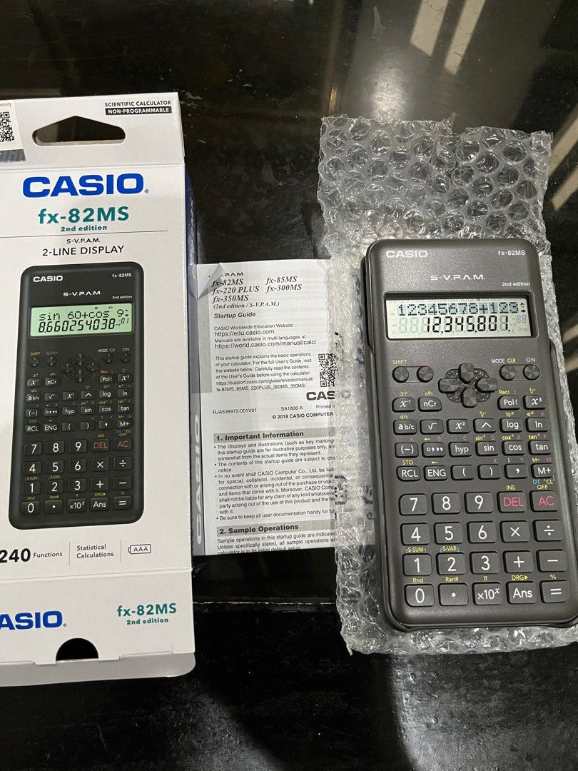 Casio Fx82Ms 2nd edition scientific calculator for sale, Computers
