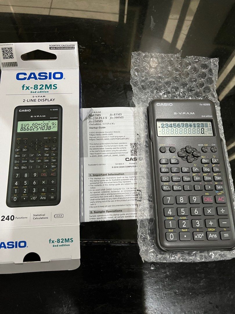 Casio Fx82Ms 2nd edition scientific calculator for sale, Computers