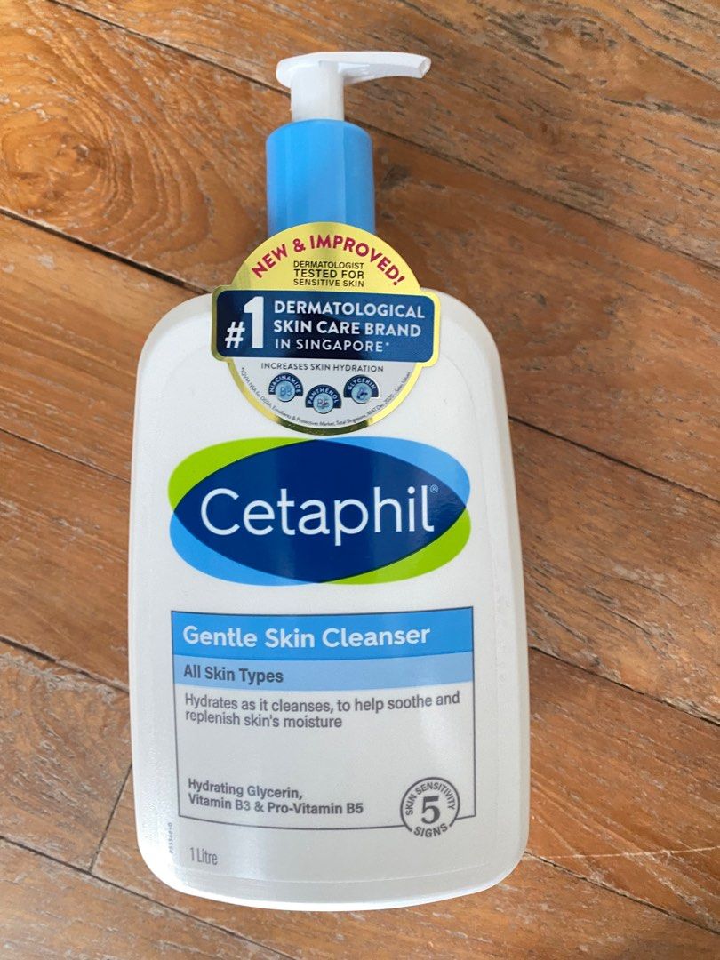 Cetaphil gentle cleanser (1 litre), Beauty & Personal Care, Face, Face Care on Carousell