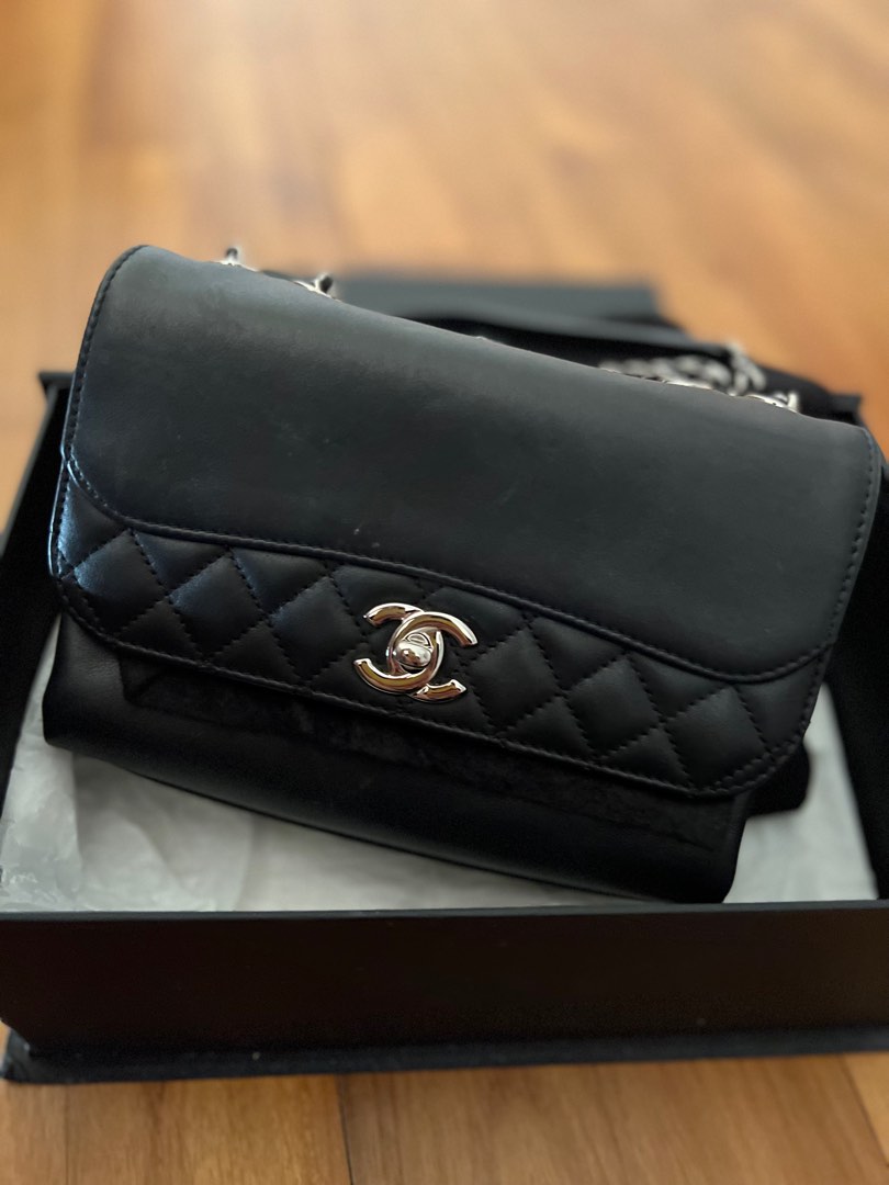 Chanel Calfskin Mini Tramezzo Flap Bag, Luxury, Bags & Wallets on