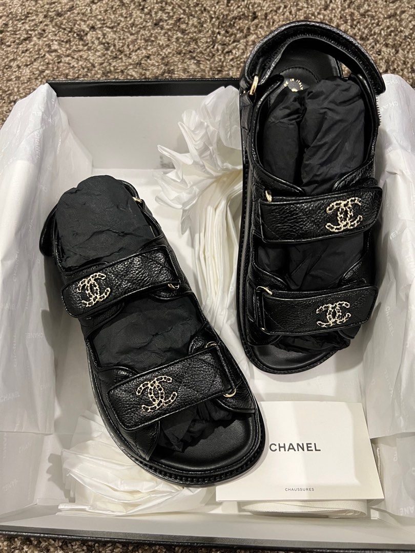 Chanel store sandals birkenstock