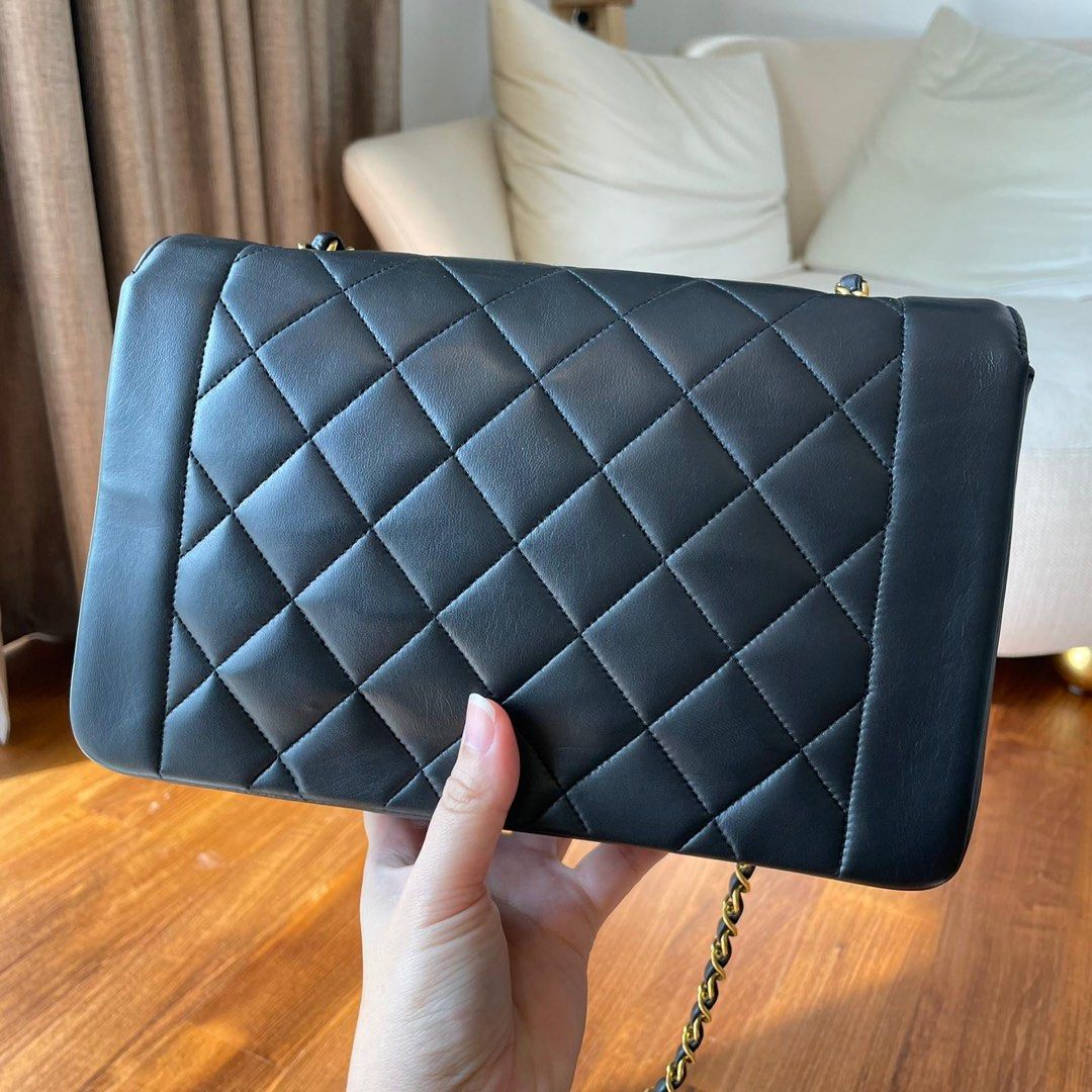 Chanel Diana Medium 24k GHW, Luxury, Bags & Wallets on Carousell