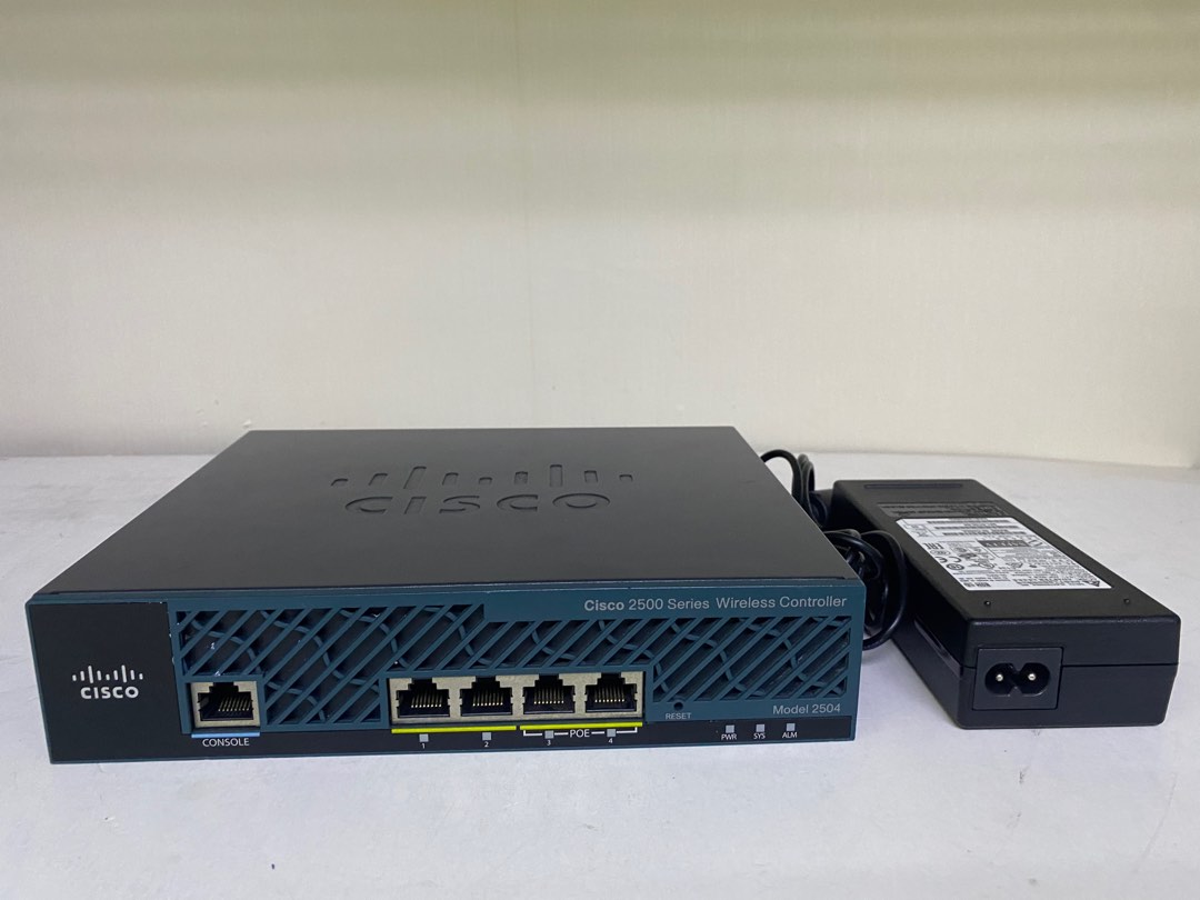 Contrôleur Sans Fil Cisco 2504 4 Ports Ethernet - Reconditionné, 1 An Garantie