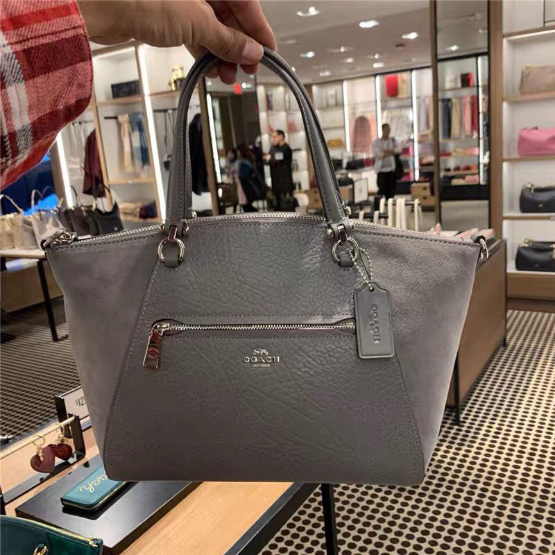 CLEARANCE AUTHENTIC COACH F79999 prairie satchel silver