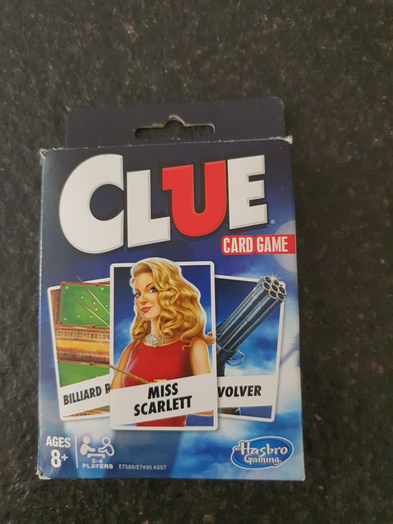 Clue card game by Hasbro, Hobbies & Toys, Toys & Games on Carousell