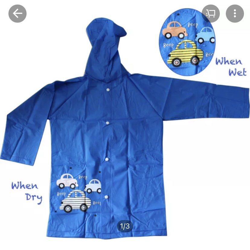 Color Changing Raincoat Whale Shark Design, Babies & Kids, Babies