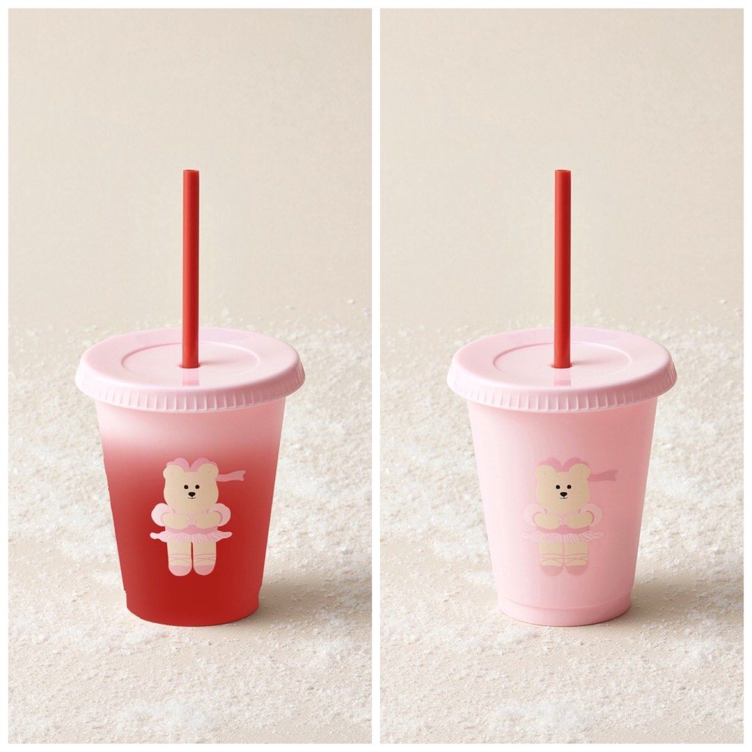 Color Changing Reuseable Cold Cup Starbucks, Furniture & Home Living