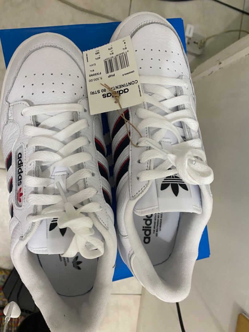 Men\'s Adidas Sneakers Stripes, Footwear, Continental 80 on Carousell Fashion,