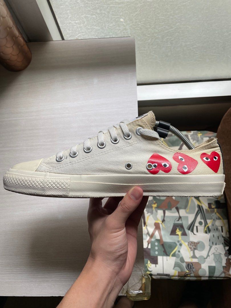 Converse cdg argent new arrivals