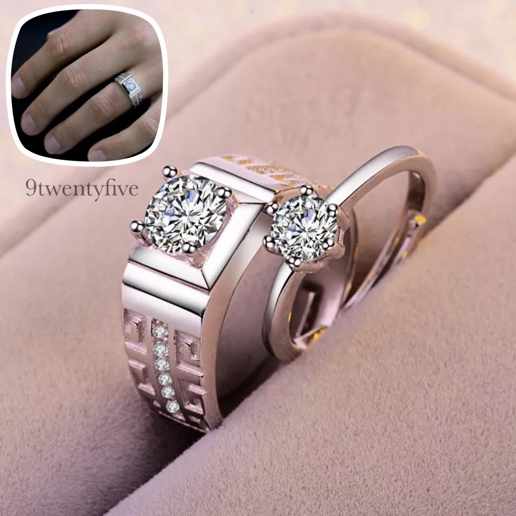 Adjustable couple rings online discount