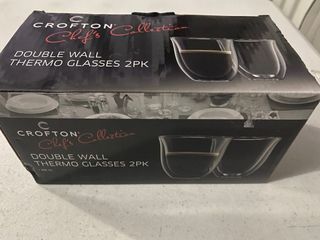 Crofton double wall thermo glasses 2pc