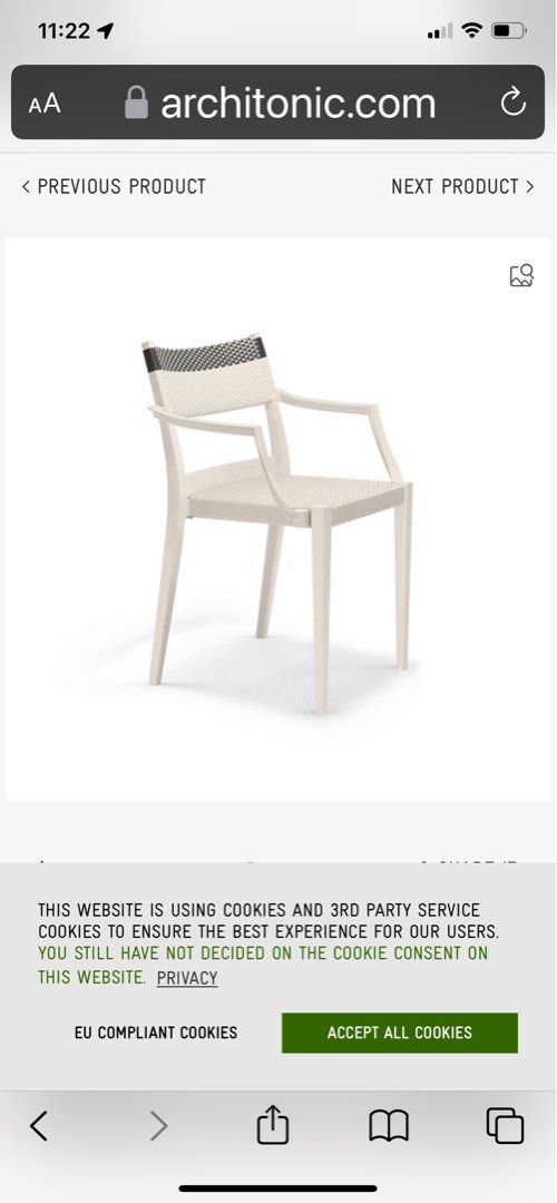 Dedon chairs and dining table, Furniture & Home Living, Outdoor