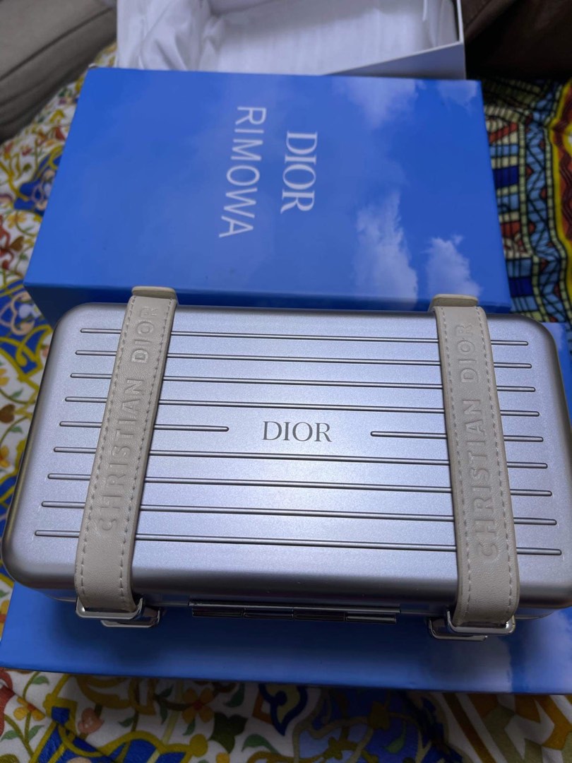 dior rimowa silver