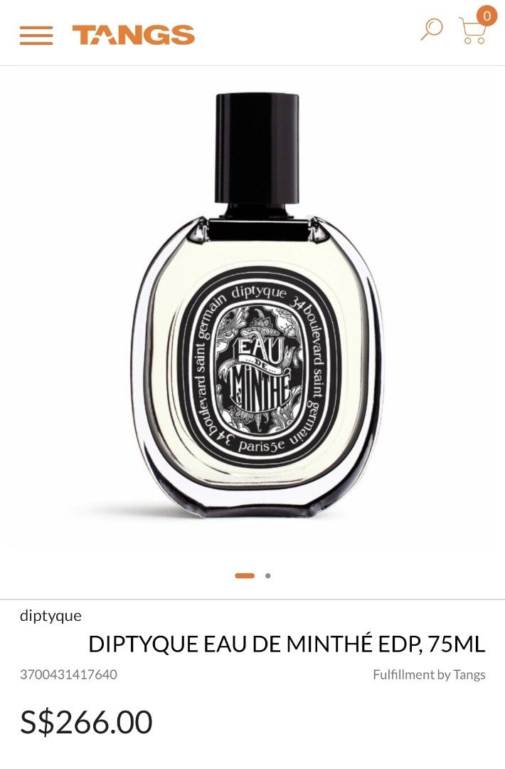 Diptyque perfume best sale eau de minthe