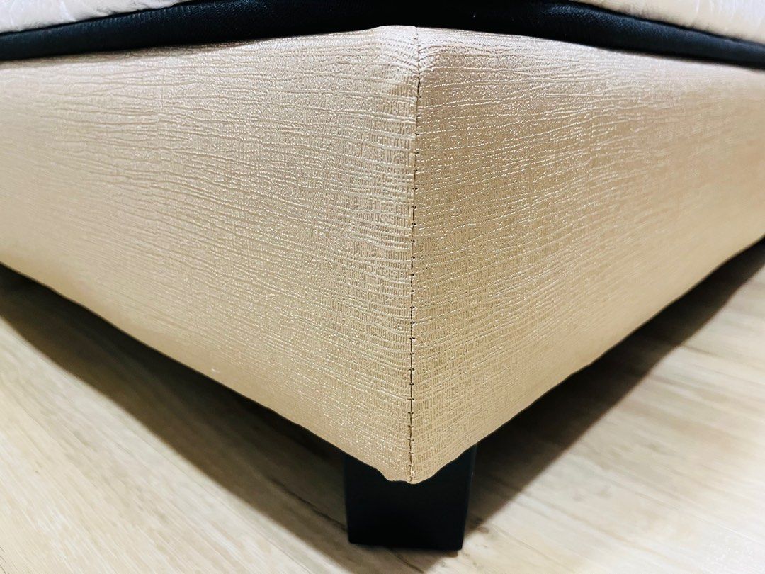 Dunlopillo mattress One Orthorest Super Single bed frame, Furniture