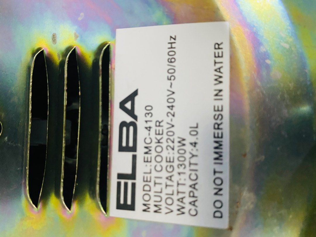 Elba Multi Cooker EMC4130 4L, TV & Home Appliances, Kitchen Appliances