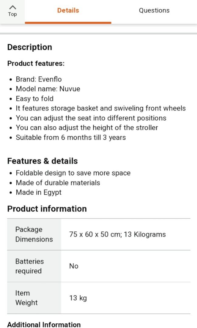 Evenflo Nuvue 2 High Compact (Category: Strollers) located in San Mateo. Submitted by russellesonlineshop (Listing ID 1195225335, Image 2). Description: Super ganda sa personal. Hard to let go pero need ko stroller yung pang dalawahan for my 2 babies. See each photos for handle issue, hindi naman po sya masyado halata naipit kc sa sasakyan, but stroller is still like new. Use few times..