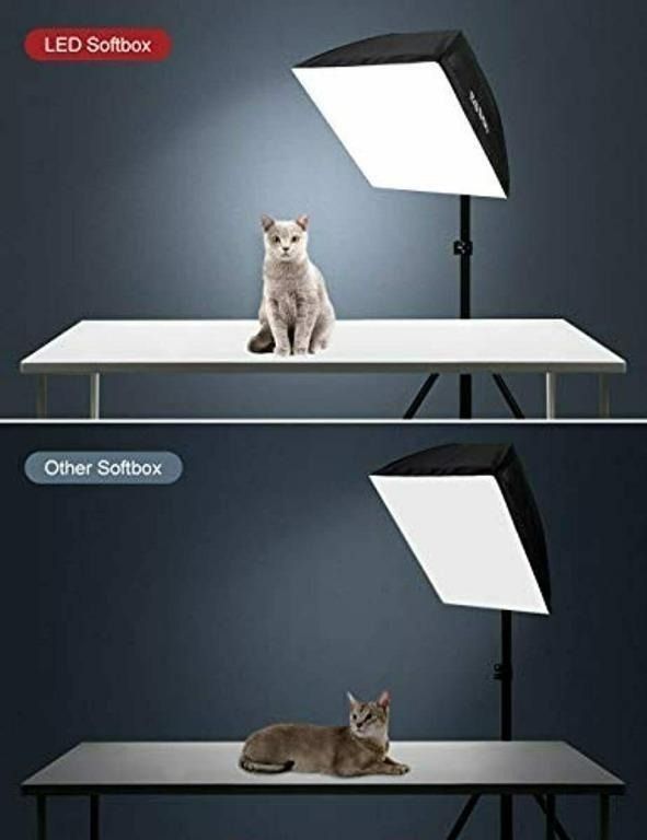 F3105 ESDDI Softbox 900W Photography Lighting Kit 20x20 Inch Photo