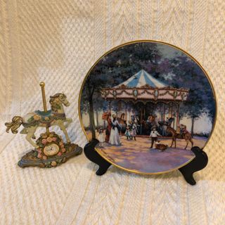 Franklin Mint Heirloom Collector Plate~'Carousel Memories' by Sandi Lebron