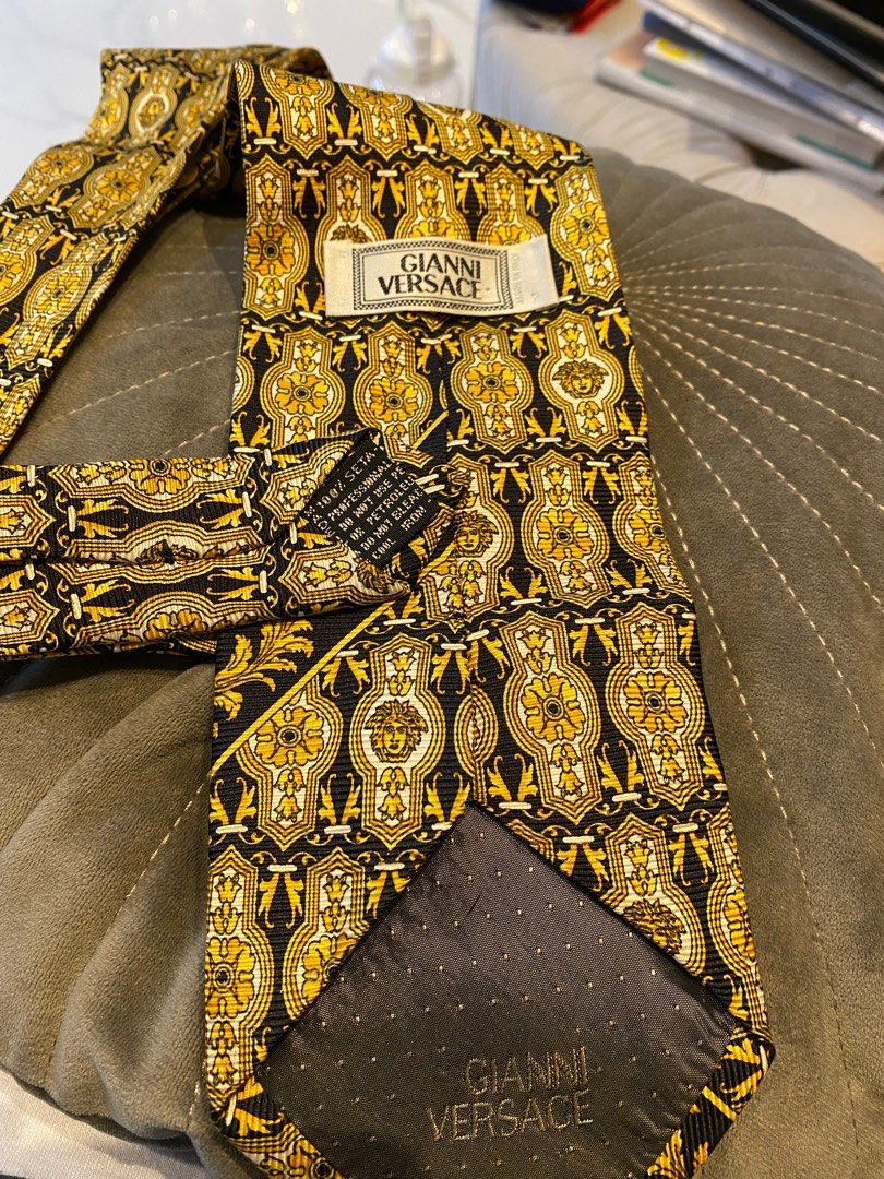 Gianni Versace tie gold, Men's Fashion, Watches & Accessories, Ties on