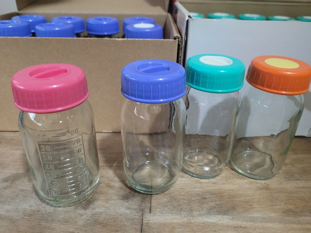 Glass Milk Storage Bottles, Babies & Kids, Nursing & Feeding