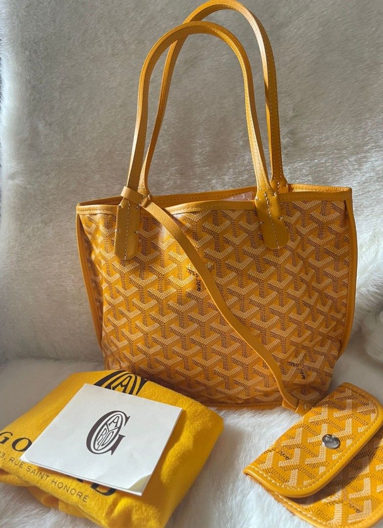 Tas Goyard Anjou Yellow, Barang Mewah, Tas & Dompet di Carousell