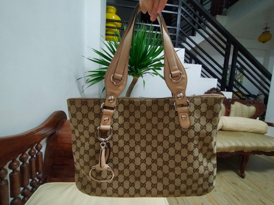 Authentic Gucci Canvas Tote bag Luxury Bags Wallets on Carousell