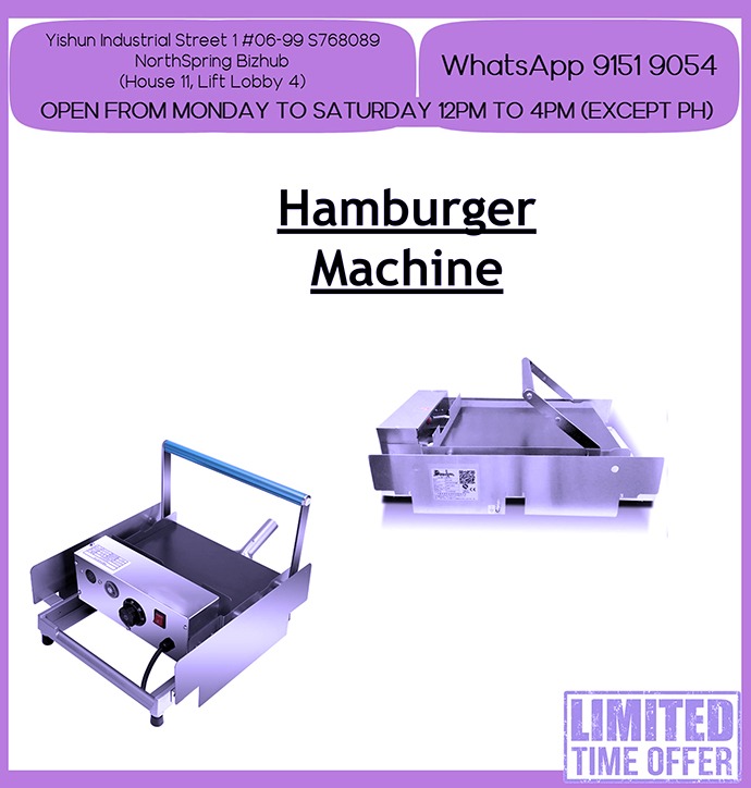 Hamburger Machine CodeHS3057, TV & Home Appliances, Kitchen Appliances