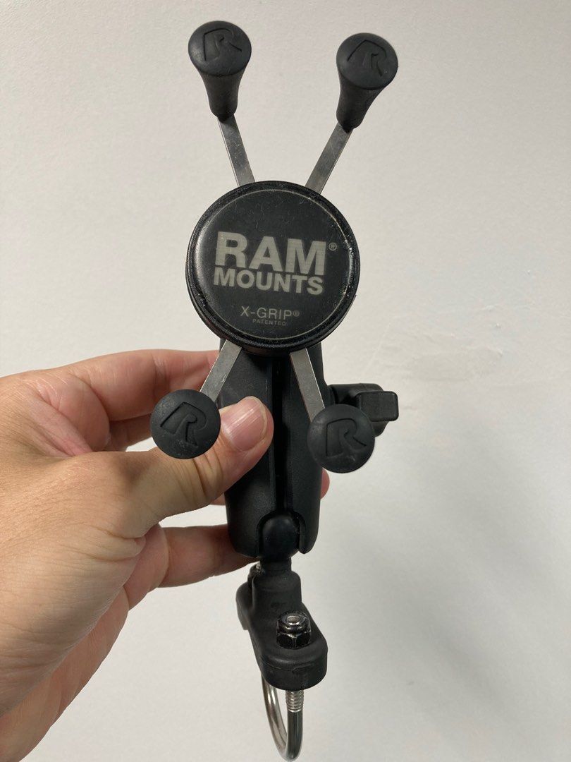 Hand phone holder (RAM x grip), Motorcycles, Motorcycle Accessories on