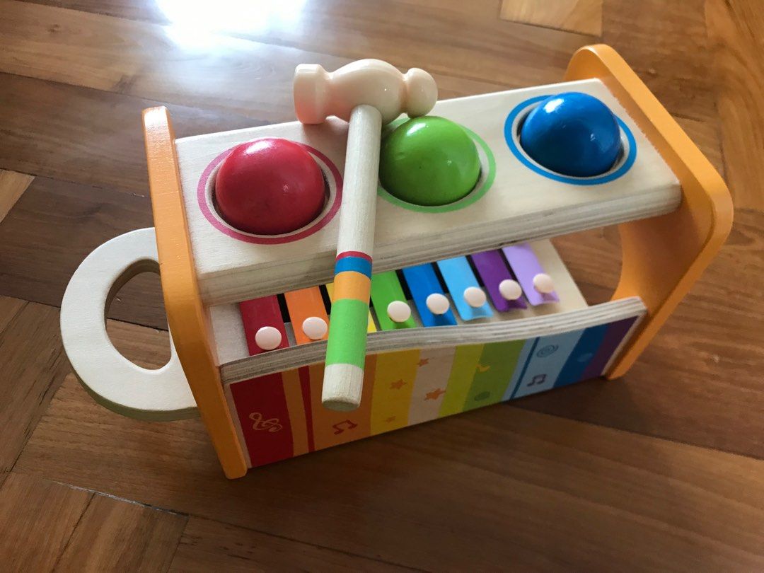 Hape xylophone and ball, Babies & Kids, Infant Playtime on Carousell