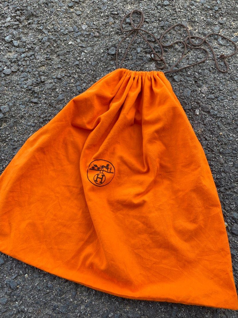 Hermes orange dust sale bag