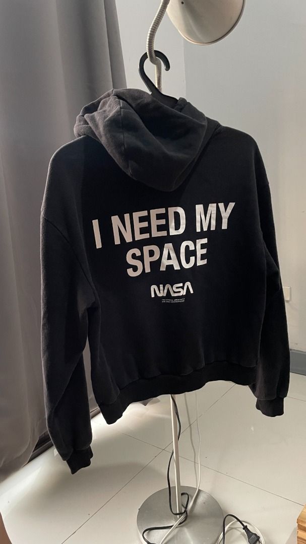 H M Black NASA Hoodie