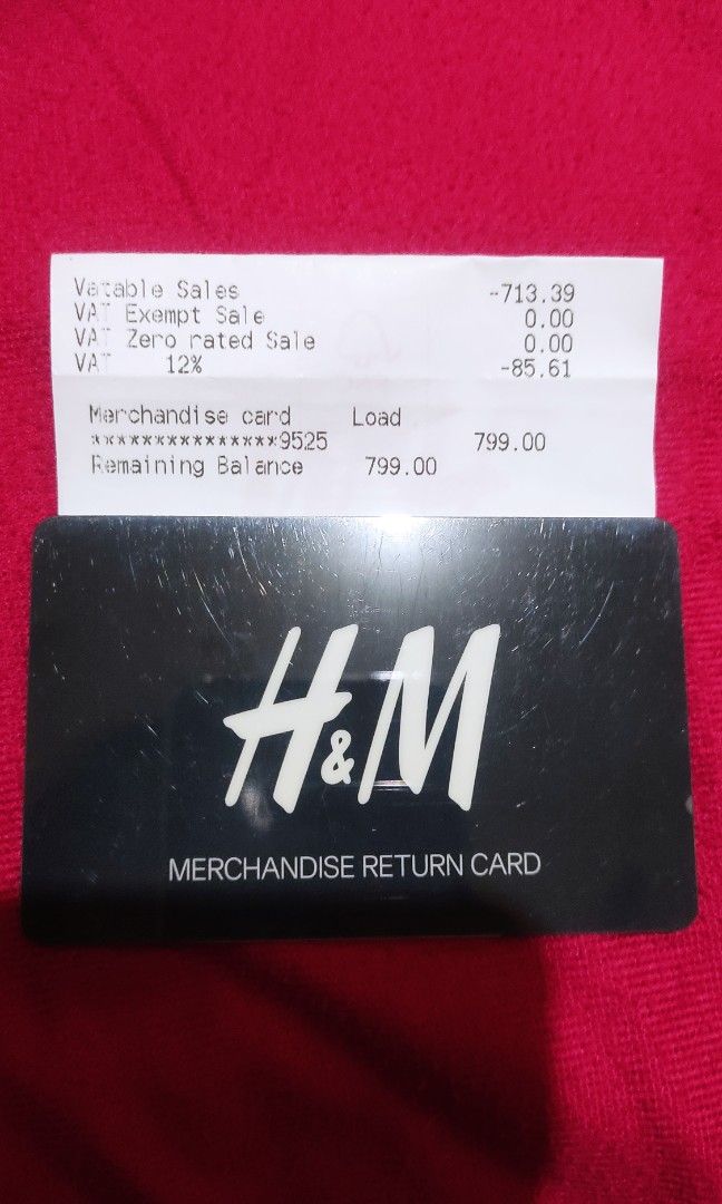 H&M MERCHANDISE CARD, Tickets & Vouchers, Vouchers on Carousell