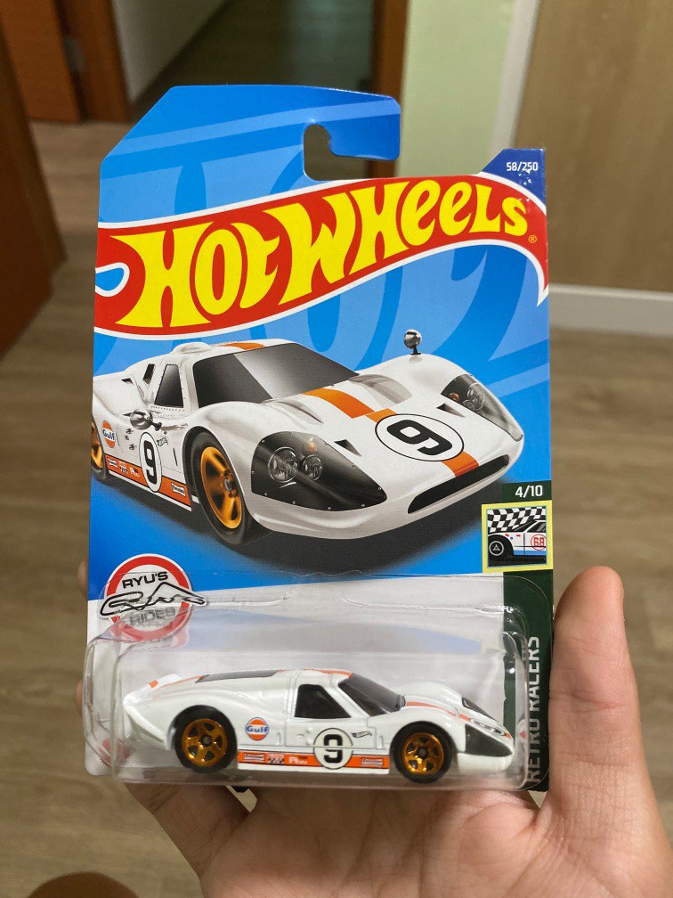 Voiture Miniature Hot Wheels - Ford GT40 MK.IV 1967 Gulf - Édition 2022 - Échelle 1:64 - Neuf