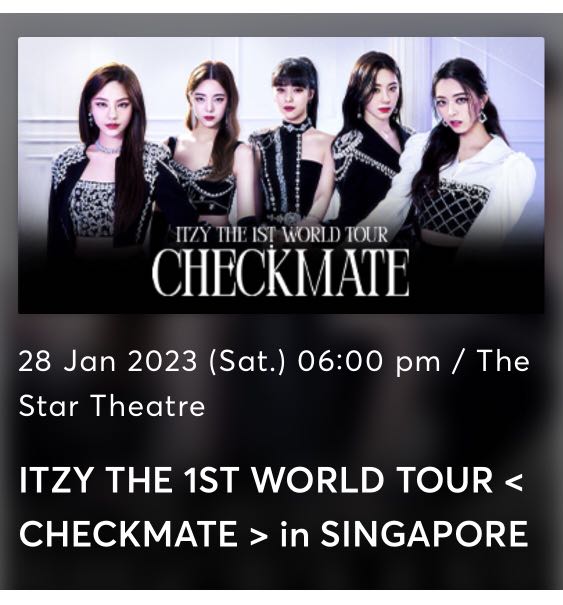 itzy checkmate world tour tickets