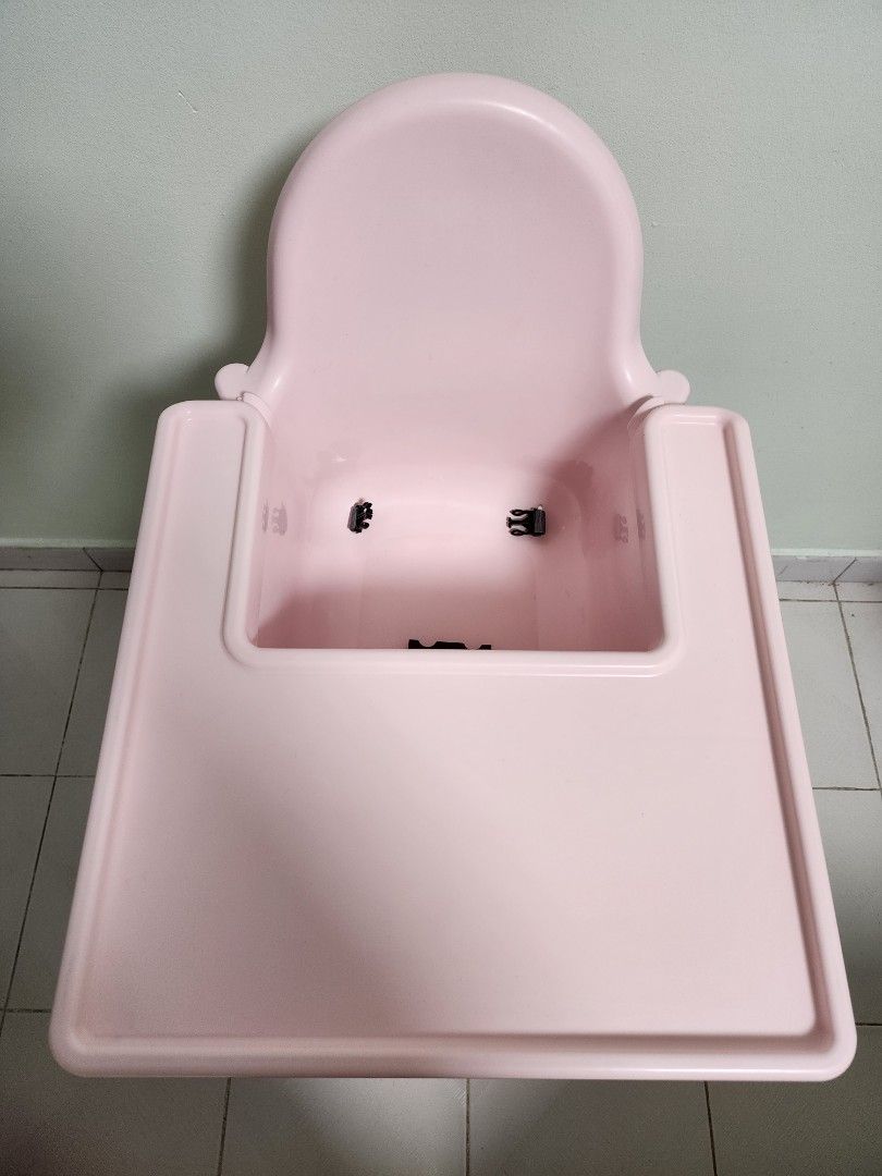 Ikea Baby High Chair Pink and White available, Babies & Kids, Nursing