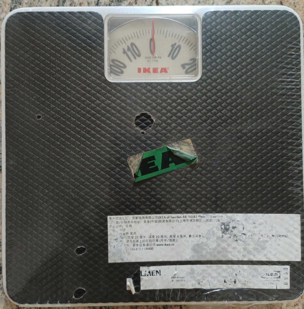 IKEA weighing scale, Health & Nutrition, Health Monitors & Weighing