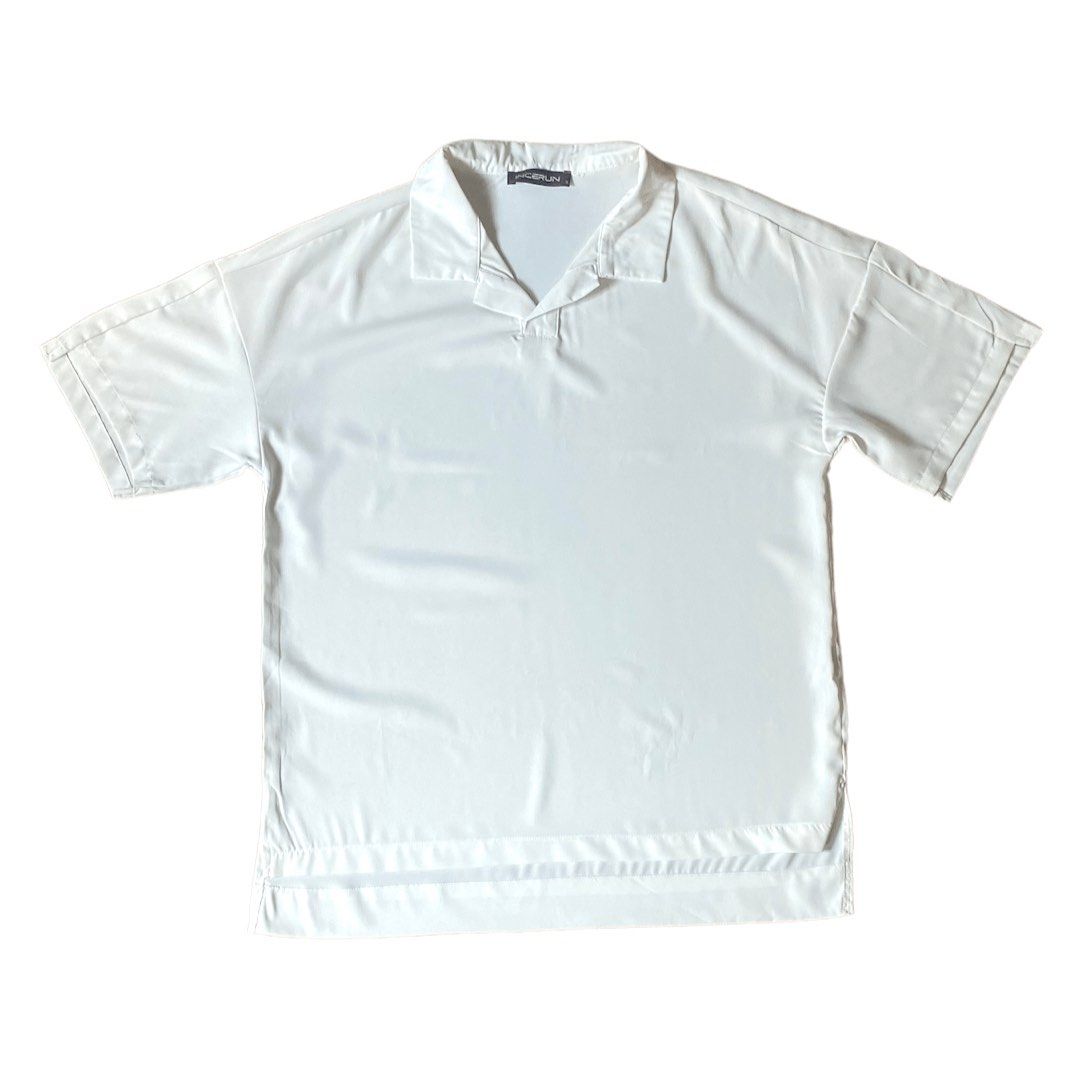 INCERUN WHITE SHIRT, Men's Fashion, Tops & Sets, Tshirts & Polo Shirts ...