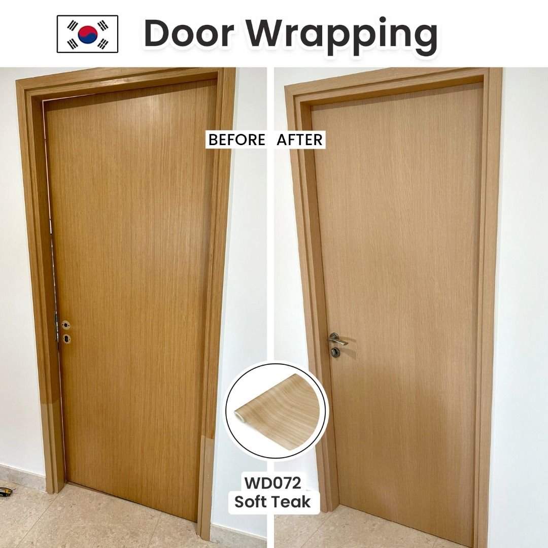 INFEEL Door Wrapping / Bomb Shelter Door Laminate / Toilet Door