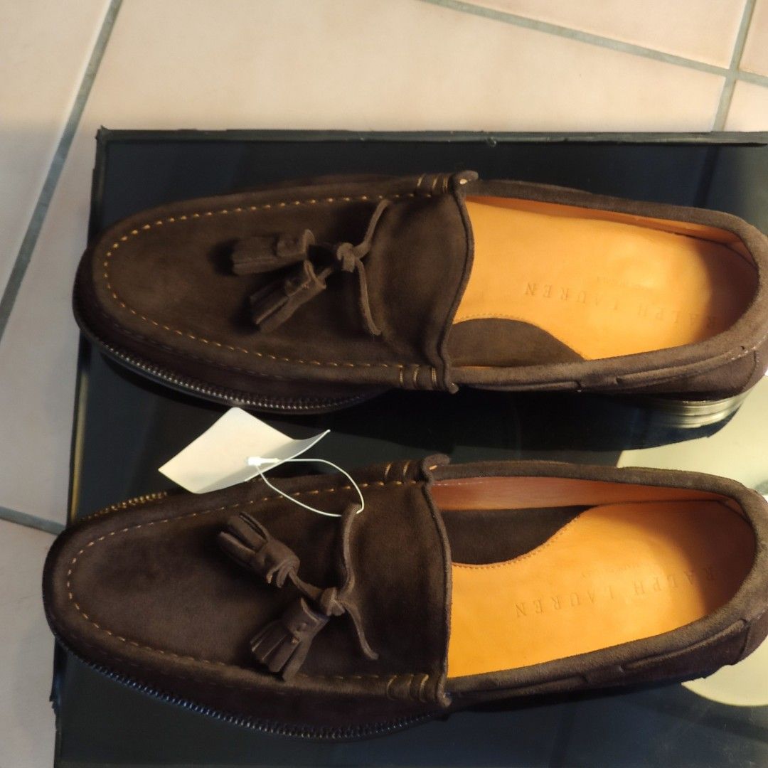 Italy義大利製Ralph Lauren Suede Tassel Dress Loafers 流蘇樂福鞋 紳裝皮鞋 便鞋 leather  shoes 莫卡辛 moccasin slip on polo doubleRL RRL 皮底西裝 penny