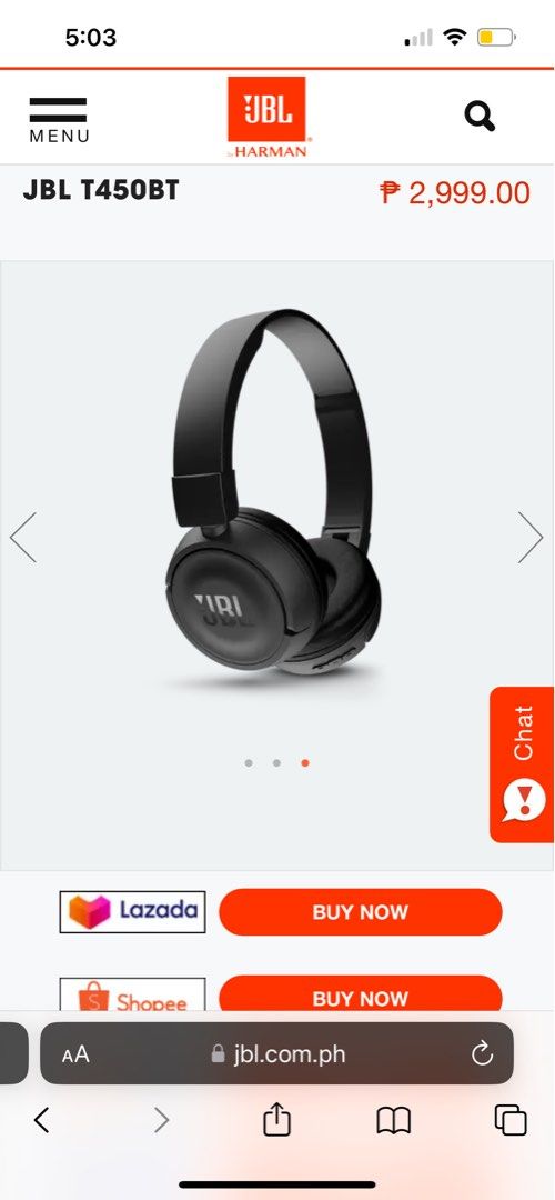 UNUSED JBL by Harman Bluetooth Headphones T450BT unused Audio