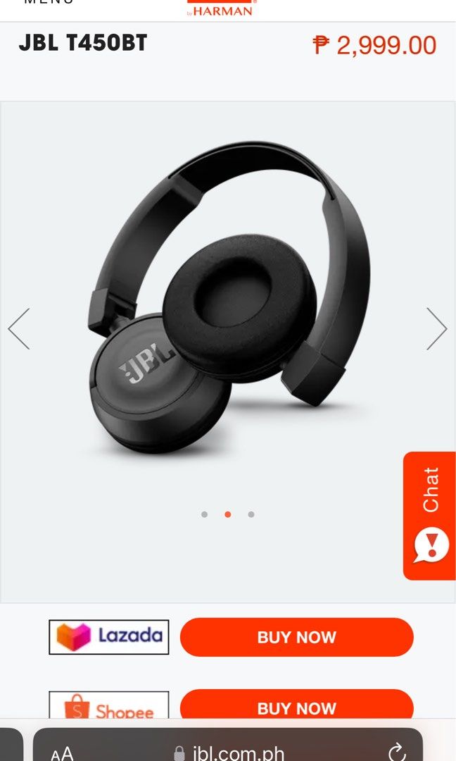 UNUSED JBL by Harman Bluetooth Headphones T450BT unused Audio