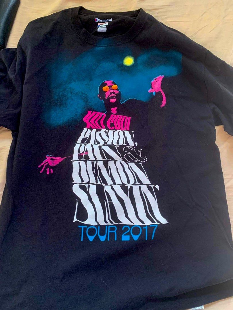 Kid cudi x Virgil Abloh x Champion Men s Fashion Tops Sets Tshirts Polo Shirts on Carousell