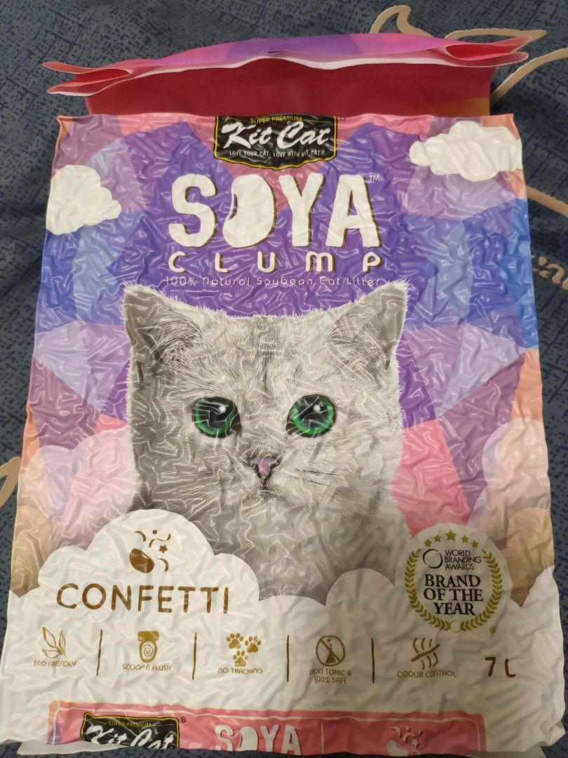 Kit Cat Soya Clump Confetti Cat Litter 7L, Pet Supplies, Homes & Other