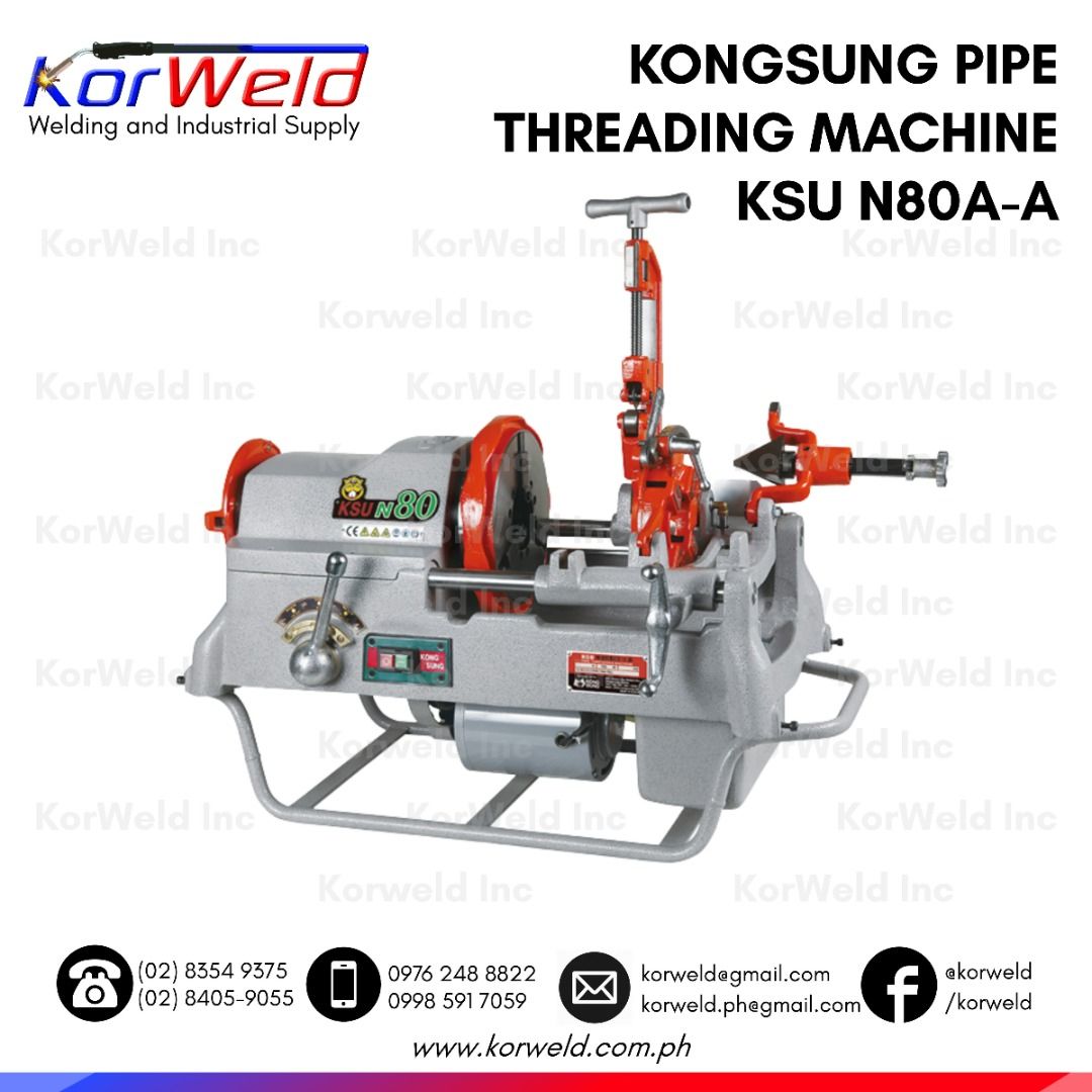Kongsung Pipe Threading Machine KSU N80AA, Commercial & Industrial
