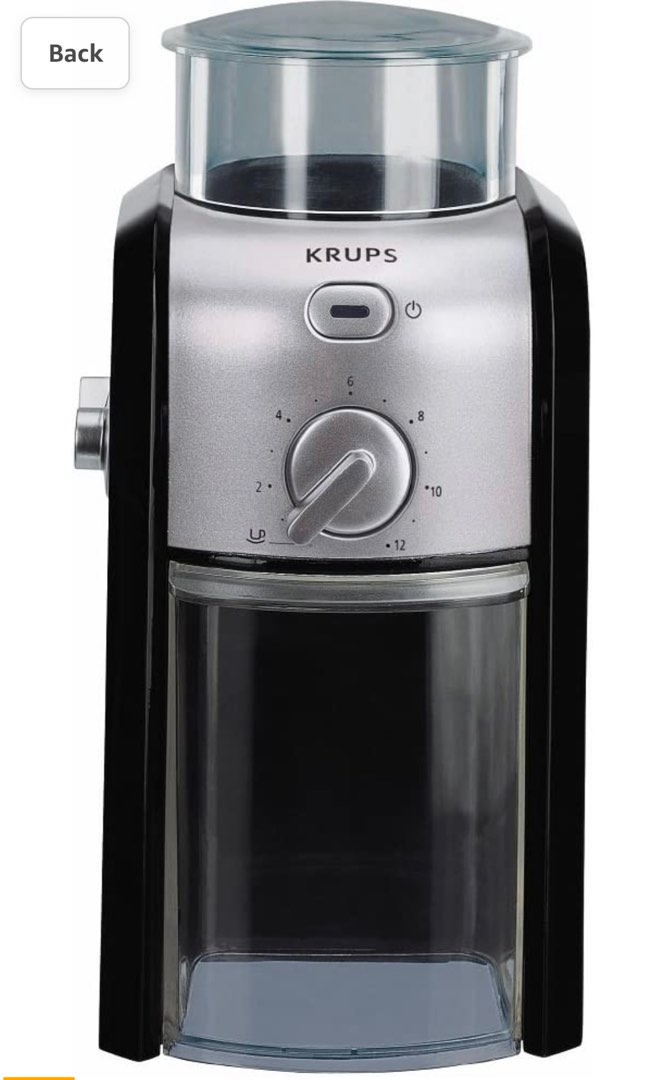 Krups Expert GVX231 Burr Coffee Grinder (used for parts), TV & Home