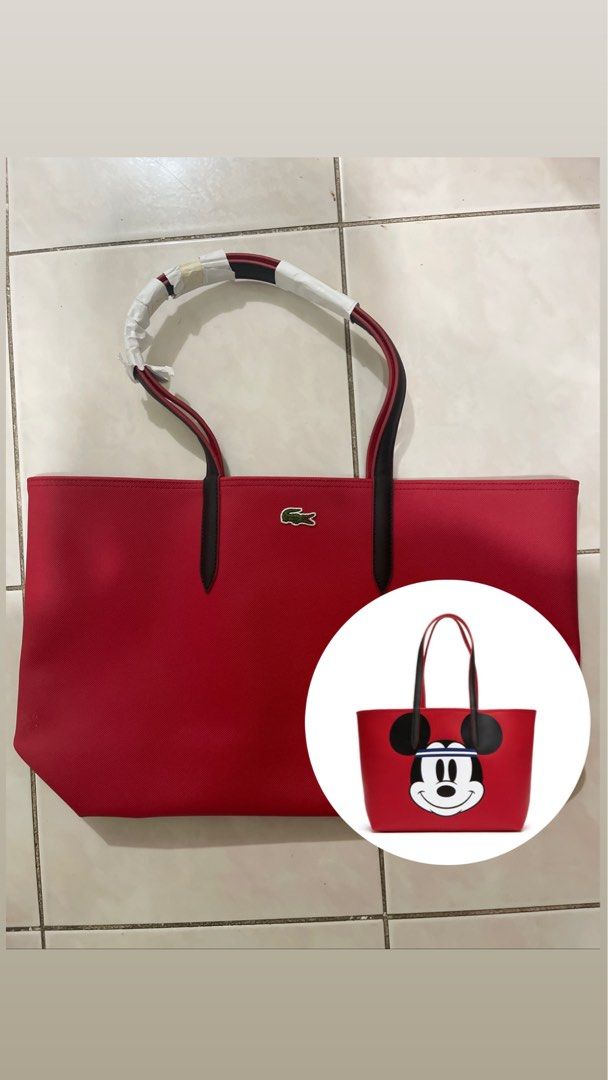 Sac lacoste mickey rouge clearance